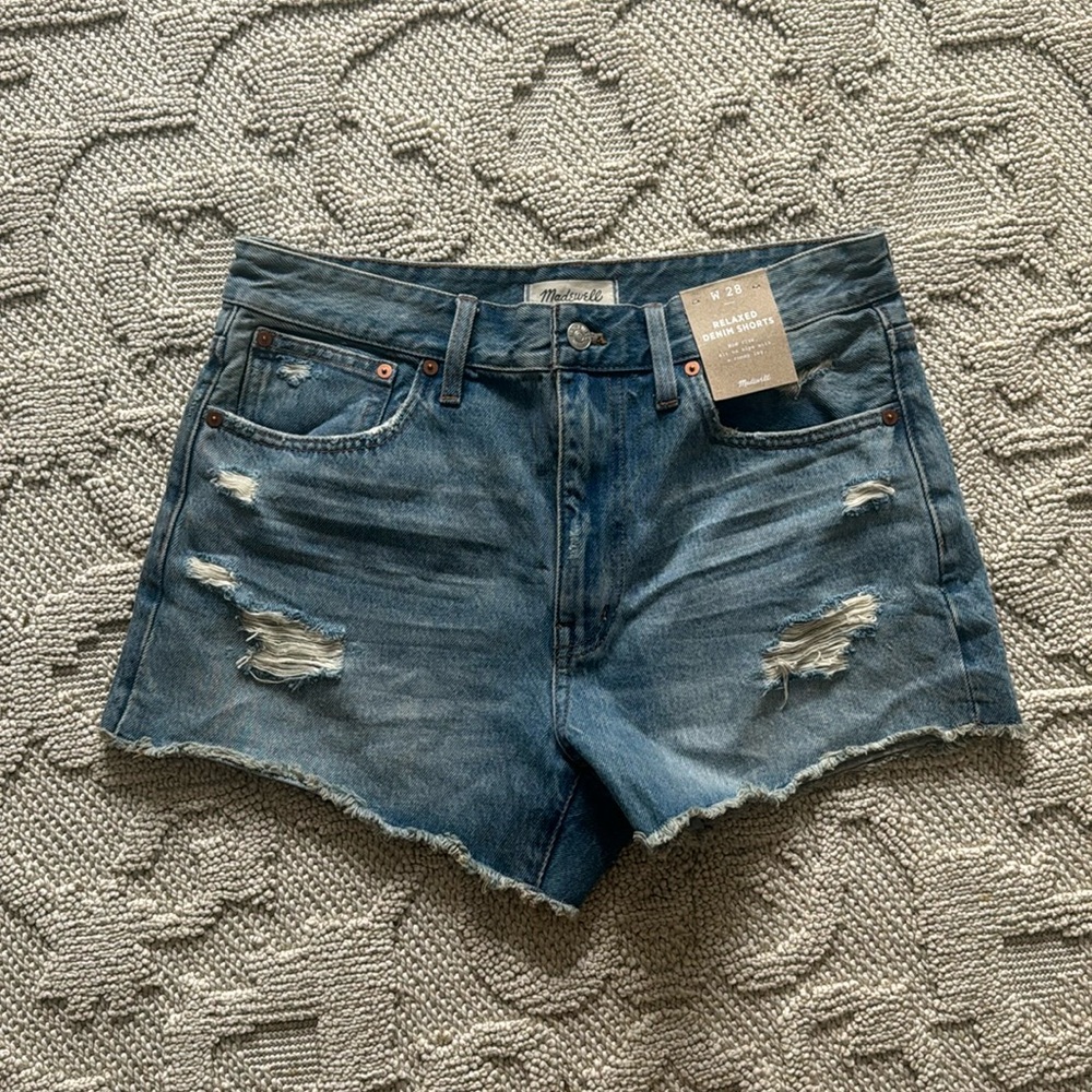 NEW Madewell Relaxed Denim Shorts